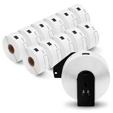Compatible Large Address Labels Replacement for Brother DK-1201 10 Rolls+ 1 PLASTIC FRAME (1.1 in x 3.5 in)